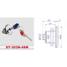 ST-303N-48Φ 險箱鎖、防盜鎖、通道鎖
