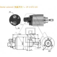 起動(dòng)機(jī)電磁開關(guān)F-000-SH0-117 ZF 2-972