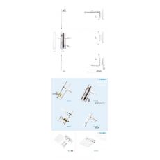 U槽塑鋼門鎖組合配件 門窗板配件