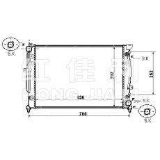 HL-AD003 汽車散熱器 大眾(進口), 奧迪(進口)